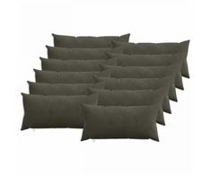 Pagalvėlės užvalkalas 12 pcs HEERLEN Antracito 40 x 80 cm