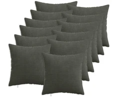Pagalvėlės užvalkalas 12 pcs HEERLEN Antracito 45 x 45 cm