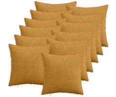 Pagalvėlės užvalkalas 12 pcs HEERLEN Geltona 50 x 50 cm