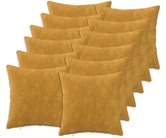 Pagalvėlės užvalkalas 12 pcs HEERLEN Geltona 45 x 45 cm