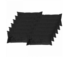 Pagalvėlės užvalkalas 12 pcs HEERLEN Juoda 40 x 80 cm Flanelė