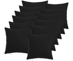 Pagalvėlės užvalkalas 12 pcs HEERLEN Juoda 40 x 40 cm