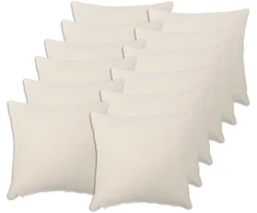 Pagalvėlės užvalkalas 12 pcs HEERLEN Kreminė 45 x 45 cm Bouclé