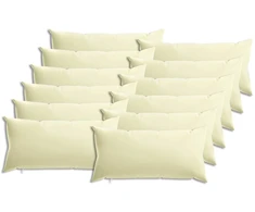 Pagalvėlės užvalkalas 12 pcs HEERLEN Kreminė 40 x 80 cm