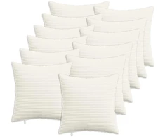 Pagalvėlės užvalkalas 12 pcs HEERLEN Kreminė 45 x 45 cm