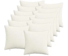 Pagalvėlės užvalkalas 12 pcs HEERLEN Kreminė 50 x 50 cm