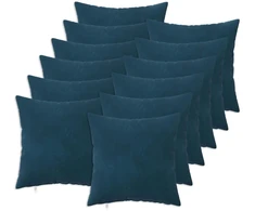 Pagalvėlės užvalkalas 12 pcs HEERLEN Mėlyna 50 x 50 cm Aksomas