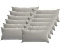 Pagalvėlės užvalkalas 12 pcs HEERLEN Pilka 40 x 80 cm