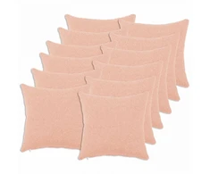Pagalvėlės užvalkalas 12 pcs HEERLEN Rožinė 40 x 40 cm Bouclé