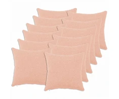 Pagalvėlės užvalkalas 12 pcs HEERLEN Rožinė 45 x 45 cm Bouclé