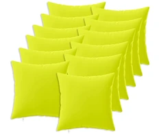 Pagalvėlės užvalkalas 12 pcs HEERLEN Ryškiai žalia 40 x 40 cm