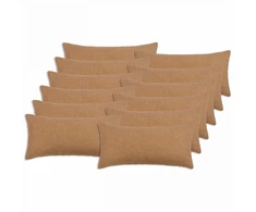 Pagalvėlės užvalkalas 12 pcs HEERLEN Smėlio 40 x 80 cm Bouclé