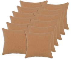 Pagalvėlės užvalkalas 12 pcs HEERLEN Smėlio 40 x 40 cm Bouclé