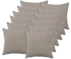 Pagalvėlės užvalkalas 12 pcs HEERLEN Šviesiai pilka 40 x 40 cm