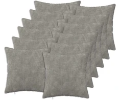 Pagalvėlės užvalkalas 12 pcs HEERLEN Šviesiai pilka 45 x 45 cm
