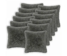 Pagalvėlės užvalkalas 12 pcs HEERLEN Šviesiai pilka 45 x 45 cm