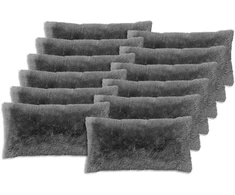 Pagalvėlės užvalkalas 12 pcs HEERLEN Šviesiai pilka 40 x 80 cm