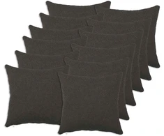 Pagalvėlės užvalkalas 12 pcs HEERLEN Tamsiai pilka 45 x 45 cm