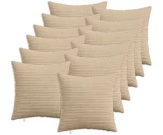 Pagalvėlės užvalkalas 12 pcs HEERLEN Taupe 50 x 50 cm mančester