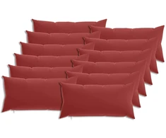 Pagalvėlės užvalkalas 12 pcs HEERLEN Vyno raudona 40 x 80 cm