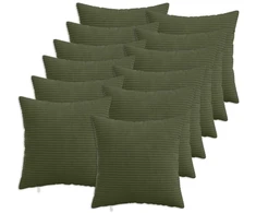 Pagalvėlės užvalkalas 12 pcs HEERLEN Žalia 50 x 50 cm mančester