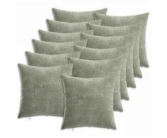Pagalvėlės užvalkalas 12 pcs HEERLEN Žalia 40 x 40 cm