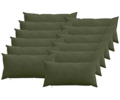 Pagalvėlės užvalkalas 12 pcs HEERLEN Žalia 40 x 80 cm mančester