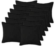 Pagalvėlės užvalkalas 12 pcs HOUTEN Juoda 45 x 45 cm Bouclé