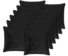 Pagalvėlės užvalkalas 12 pcs HOUTEN Juoda 50 x 50 cm Flanelė