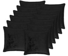 Pagalvėlės užvalkalas 12 pcs HOUTEN Juoda 45 x 45 cm Flanelė