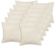 Pagalvėlės užvalkalas 12 pcs HOUTEN Kreminė 45 x 45 cm Bouclé