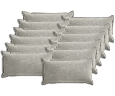 Pagalvėlės užvalkalas 12 pcs HOUTEN Šviesiai pilka 40 x 80 cm