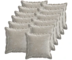 Pagalvėlės užvalkalas 12 pcs HOUTEN Šviesiai pilka 50 x 50 cm