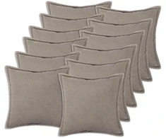 Pagalvėlės užvalkalas 12 pcs HOUTEN Šviesiai pilka 50 x 50 cm