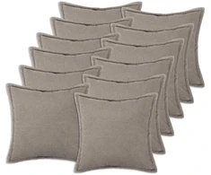 Pagalvėlės užvalkalas 12 pcs HOUTEN Šviesiai pilka 45 x 45 cm