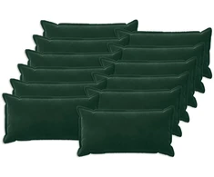 Pagalvėlės užvalkalas 12 pcs HOUTEN Tamsiai žalia 40 x 80 cm