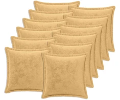 Pagalvėlės užvalkalas 12 vnt. HOUTEN Taupe 40 x 40 cm Flanelė