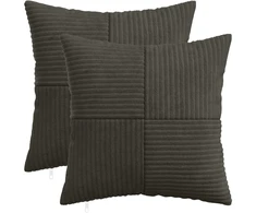 Pagalvėlės užvalkalas 2 pcs ALMELO Antracito 30 x 30 cm
