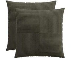 Pagalvėlės užvalkalas 2 pcs ALMELO Antracito 70 x 70 cm