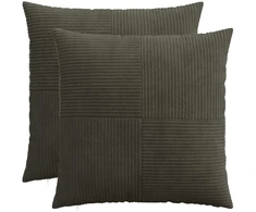 Pagalvėlės užvalkalas 2 pcs ALMELO Antracito 60 x 60 cm