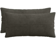 Pagalvėlės užvalkalas 2 pcs ALMELO Antracito 40 x 80 cm