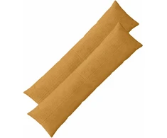 Pagalvėlės užvalkalas 2 pcs ALMELO Geltona 40 x 145 cm