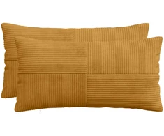 Pagalvėlės užvalkalas 2 pcs ALMELO Geltona 40 x 70 cm mančester