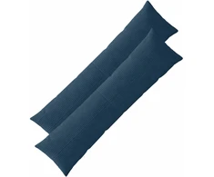 Pagalvėlės užvalkalas 2 pcs ALMELO Jūrinė mėlyna 40 x 145 cm