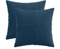 Pagalvėlės užvalkalas 2 pcs ALMELO Jūrinė mėlyna 45 x 45 cm