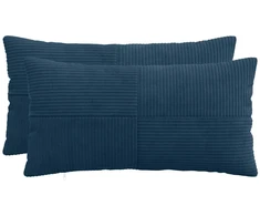 Pagalvėlės užvalkalas 2 pcs ALMELO Jūrinė mėlyna 40 x 80 cm