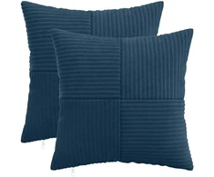 Pagalvėlės užvalkalas 2 pcs ALMELO Jūrinė mėlyna 35 x 35 cm