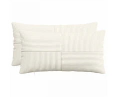 Pagalvėlės užvalkalas 2 pcs ALMELO Kreminė 40 x 70 cm mančester