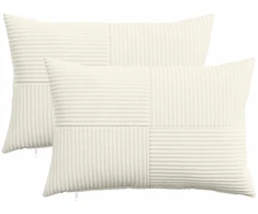 Pagalvėlės užvalkalas 2 pcs ALMELO Kreminė 50 x 70 cm mančester