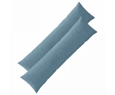 Pagalvėlės užvalkalas 2 pcs ALMELO Mėlyna 40 x 145 cm mančester